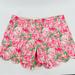 Lilly Pulitzer Shorts | Lilly Pulitzer The Butter, Cup Shorts, Flamingos Scalloped Size 2 | Color: Green/Pink | Size: 2