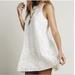 Free People Dresses | Free People White Lace Handkerchief Racerback Lined Mini Dress Sleeveless S | Color: Tan/White | Size: S