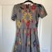 Lularoe Dresses | Lularoe Amelia Dress Aztec Print Medium | Color: Gray | Size: M