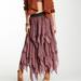 Free People Skirts | Free People Printed Georgette Tutu Skirt | Color: Pink/Purple | Size: L