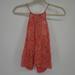 Free People Tops | 4/$25 Free People Crochet Coral Lace High Neck Tank Top Size Xs | Color: Tan | Size: Xs