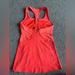 Lululemon Athletica Tops | Lululemon 2-In-1 Tank Top With Built In Bra / Coral Orange / Womens Size 6 | Color: Orange/Pink | Size: 6