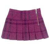 Burberry Bottoms | Burberry Wool Plaid Pleated Skirt | Color: Pink/Purple | Size: 5g