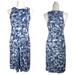 Athleta Dresses | Athleta Santorini High Neck Tie Dye Printed Dress. M | Color: Blue/White | Size: M