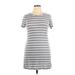 Olivia Rae Casual Dress: Gray Stripes Dresses - Women's Size X-Large