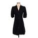 H&M Casual Dress - Shirtdress: Black Dresses - Women's Size 5