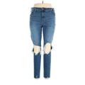 Old Navy Jeans - High Rise: Blue Bottoms - Women's Size 14 Tall