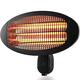 YORKSHIRE HOMEWARE 2kw Wall Mounted Infrared Electric Patio Heater | Tilt Angle Waterproof Heater| 3 Heat Settings (650W/1350W/2000W) | Quartz Garden Heater | 2m Long Cable | Outdoor & Indoor Use