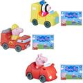 Hasbro Peppa Pig - Little Buggies Character Play Vehicle Sets - Zoe Zebra in Post Van, Peppa Pig in Red Car & Mummy Pig in Fire Engine - Set 5