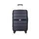 REEKOS Carry-on Suitcase Luggage Luggage with Wheel PP Luggage Sets Lightweight Suitcase with TSA Lock Travel Luggage Carry-on Suitcases Carry On Luggages (Color : Black, Size : 24in)