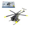 GOUX Remote Control Helicopter for Adults, MD500 C189 Little Bird Aircraft Model 1/28 2.4G 4CH Single-Rotor Helicopter Model, Remote Control Military Helicopter Model for Beginner (RTF Version)