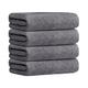 JML Bath Towel, Microfiber Bath Towels Set 4 Pack (30" x 60") - Large Size, Extra Absorbent, Quick Drying, Multipurpose Use as Bath Fitness Towel, Sports Towels, Yoga Towel, Grey