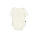 Baby Gap Short Sleeve Onesie: Ivory Print Bottoms - Size 3-6 Month
