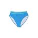 Swimsuit Bottoms: Blue Color Block Swimwear - Women's Size X-Large