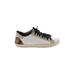 P448 Sneakers: Ivory Color Block Shoes - Women's Size 39 - Round Toe