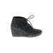 TOMS Ankle Boots: Black Solid Shoes - Women's Size 7 - Round Toe