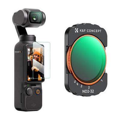 K&F Concept Nano-X Series VND2-32 Filter with Green Coating for DJI Osmo Pocket 3 (1 to KF01.2544