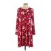 Old Navy Casual Dress: Red Print Dresses - Women's Size Large