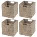 mDesign Woven Hyacinth Kitchen Storage Organizer Basket Bin Seagrass in Gray | 11.75 H x 11.75 W x 12.65 D in | Wayfair 14731MDHS