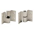 Prime-Line Surface Mounted Hinge Set, Left Hand In/Right Hand Out, w/ Fasteners, Stainless Steel in Gray | 2 H x 4.13 W x 3.5 D in | Wayfair