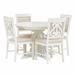 Rosalind Wheeler Brynja Round 58.01" Dining Set Wood in White | 30.01 H in | Wayfair 8786267258A14FD188E165D8EB3CC4FC