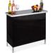 Ebern Designs Portable Pop-Up Bar Table For Indoor, Outdoor, Party, Picnic, Tailgate, Entertaining W/Carrying Case, Storage Shelf | Wayfair