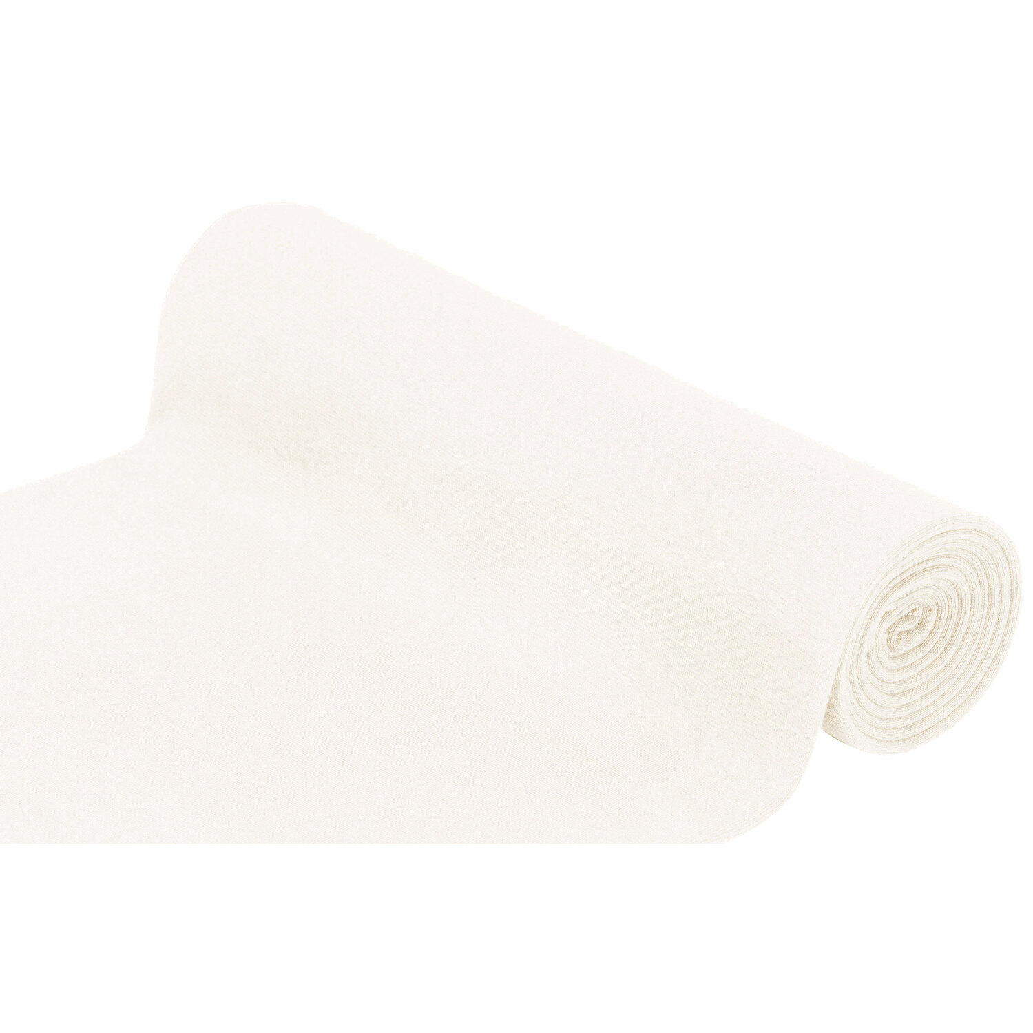 Glatter Bündchenstoff Comfort, offwhite