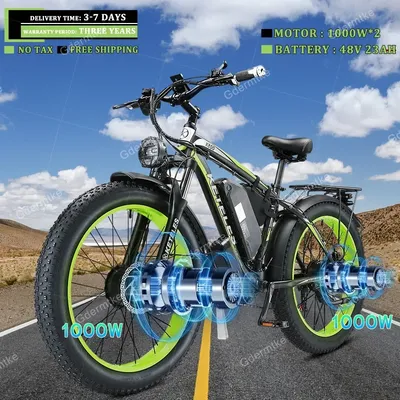 Vélo électrique tout-terrain de montagne de batterie au lithium de 48V23AH de moteur de touristes de