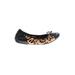 G.H. Bass & Co. Flats: Black Leopard Print Shoes - Women's Size 7 - Round Toe