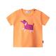 Sanetta Pure - T-Shirt Happy Dog In Orange Blush, Gr.74