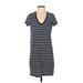 Madewell Casual Dress - Shift: Blue Stripes Dresses - Women's Size Small