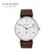 NOMOS-Montre Mécanique existent pour Homme Grand Cadran Mode Simple Acier Rouge 12 Montre Cuir