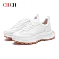 CHCH-Petites chaussures blanches pour femmes chaussures plates pour femmes cuir durable