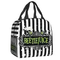 QuerBurton-Boîte à lunch réutilisable pour enfants et femmes film d'horreur Beetlejuice sac