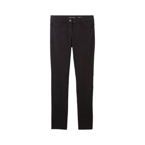 TOM TAILOR Damen Alexa Slim Jeans, schwarz, Uni, Gr. 42/30