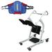 Lumex Stand Assist Patient Transport Unit with Deluxe Sit-to-Stand Padded Sling Medium