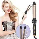 Rotating Curling Iron Curling And Straightening Hair 2 In 1 Automatic Curling Wand For Curls Beach Waves30s Fast Heat-up Long Barrel Rotating Electric Curling Iron Automatic Curling Iron