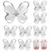 10Pcs Replaceable Nail Charms Butterflies Appearance Manicure Decors Nail Art Decors Nail Supply