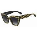 Moschino - MOS148/S Squared acetate women BLACK PATTERN/GREY SHADED