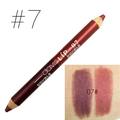 Women Fashion Moisturizer Matte Double Color Lip Liner Lipstick Waterproof Lip Stain Pencil 7