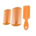 3pcs Drain Dandruff Relieve Itching and Scrape Lice Double-sided Tooth Lice Combs Portable Hair Scalp Massaging Combs (Orange)