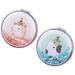 2Pcs Creative Mirrors Dual-Sided Looking-Glass Small Mirrors Girls Looking-Glass Double-Sided Mirrors