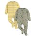 Gerber Baby Boy Sleep Â´N Play Footed Cotton Pajamas 2-Pack Sizes Newborn - 3/6 Months