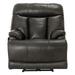 Naples Leather Power Lay Flat Recliner with Power Adjustable Headrest, Power Adjustable Lumbar and Extra Extension Footrest