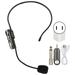 T?1 UHF Wireless Microphone Headset 3.5mm Plug Wireless Headset Mic with 6.35mm Adapter for Amp PA System 100?240VUS Plug