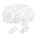Uxcell 250pcs Cable Tie Base Saddle Type Mount Wire Holder 0.79 x0.38 x0.2 Wire Clips Organizer Clamp White 0.16 Dia