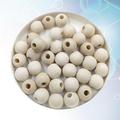 Wooden Beads Wood Jewelry Making Supplies Bead Hair Pacifier Charms Natural Beading Small Craft Unfinishedaccessories