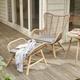 Aurora Garden Chair and Footstool Set Taupe