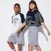 Kid's Ultra Stretch Graphic Dry Sweat Shorts | Gray | 7-8Y | UNIQLO US