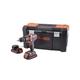 Black & Decker 18V Combi Drill with 2 x 1.5Ah Li-Ion Batteries - XMS23OPPCOM